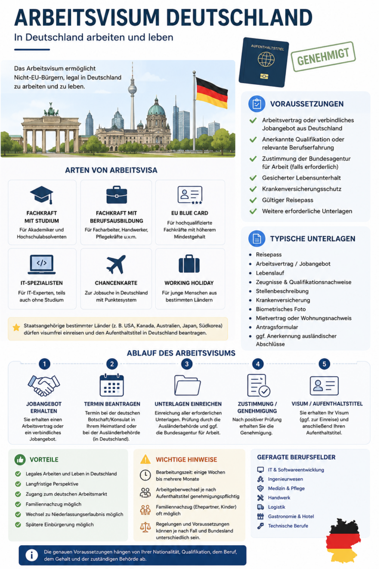 Arbeitsvisum in Deutschland
